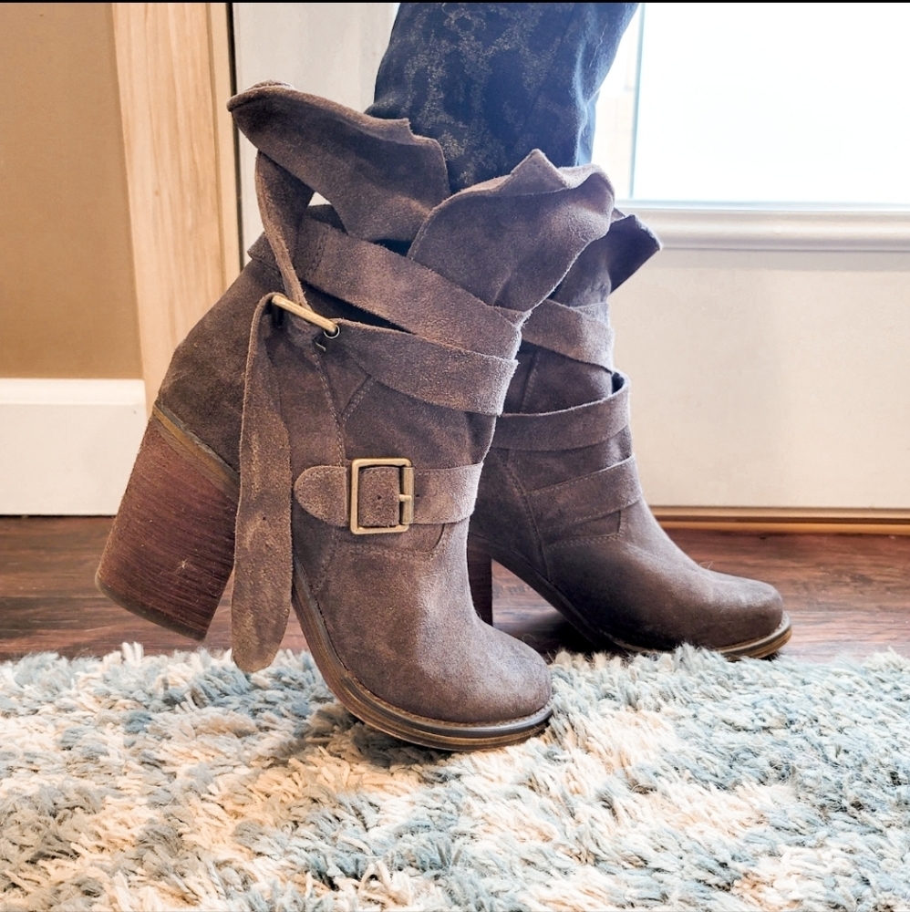 Jeffree Campbell Suede Ibiza Strap Boot